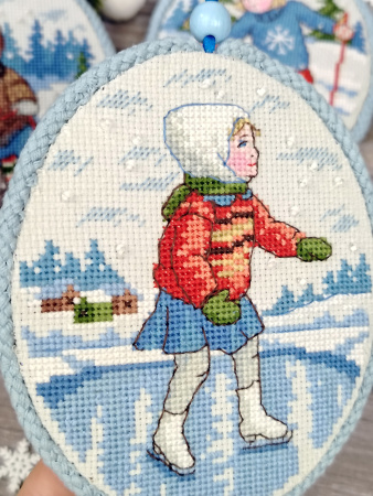 Набор для создания пинкипа  "Зимние забавы". Арт 21.002.40