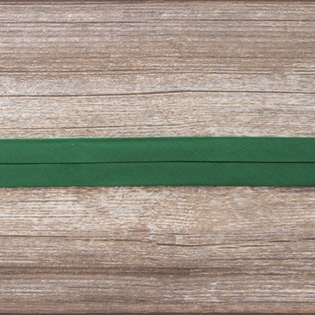 Косая бейка хлопок/полиэстер на блистере, 30 мм, 2,5 м, цвет 25, еловый. Арт P06120-30мм-25          