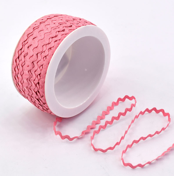 Тесьма PEGA тип вьюнчик, розовый, 6,4 мм. Арт 841510421A1405