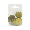 Пуговицы CONCEPT, размер 48, кокос,  цвет COL.12 желто-зеленый. Арт 1919H-048-COL.12