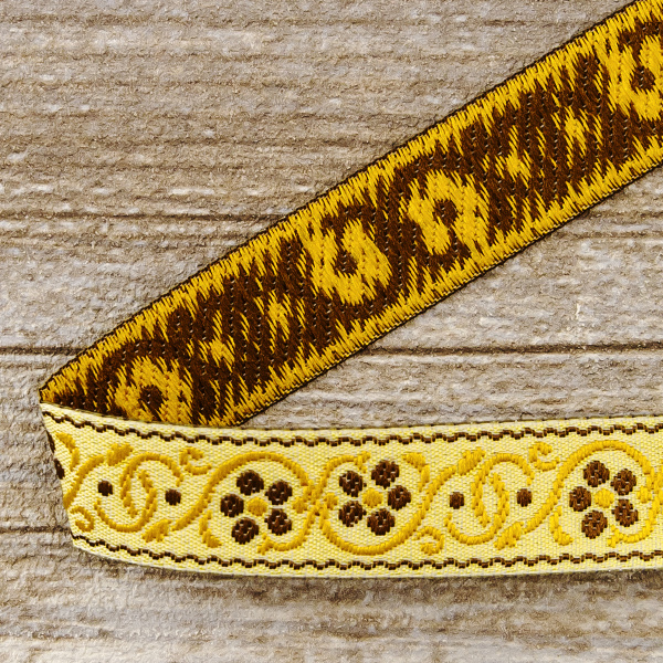 Лента жаккард SAFISA, 15 мм, 15 м, цвет 03. Арт 9208-15мм-03