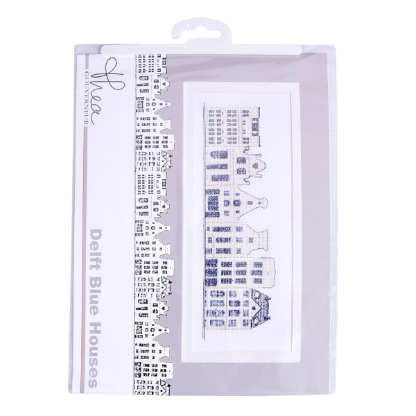 Набор для вышивания "Дома в стиле Delft Blue", канва Aida 18 ct. Арт 552A