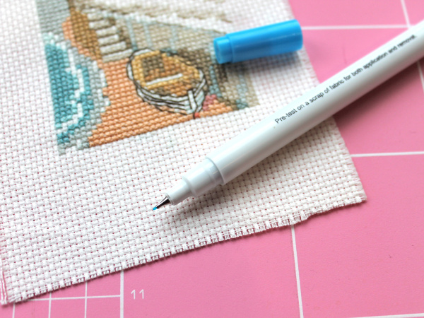 Маркер для разметки на ткани, тонкая линия 0,5 мм, цвет голубой, смываемый водой. Арт 295.F                   