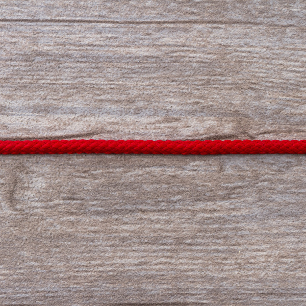 Шнур плетеный SPIRAL ( SAFISA), 4 мм, 25 м, цвет красный. Арт 25281-4-14