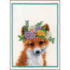 Набор для вышивания "Flower crown fox"  . Арт PN-0201471