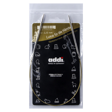 Спицы, круговые, супергладкие, addiClassic №3.25, 40 см. Арт 105-7/3.25-40