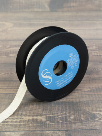 Тесьма киперная SAFISA, 15 мм, 25 м, цвет 21, бежевый. Арт 0270-15мм-21