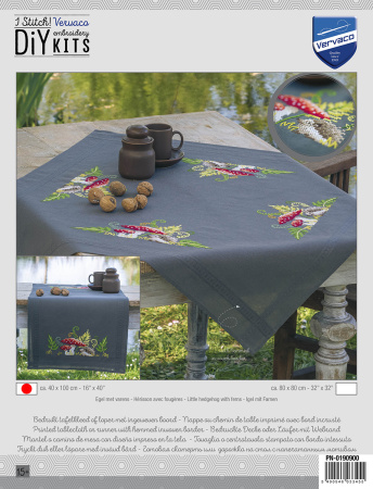 Набор для вышивания дорожки "Ежик с папоротником" . Арт PN-0195349