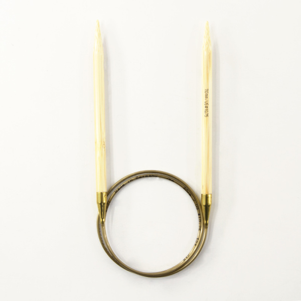 Спицы, круговые, бамбук addiNature BAMBOO №7, 80 см. Арт 555-7/7-80