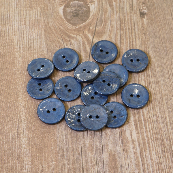 Пуговицы CONCEPT, размер 32, кокос, цвет COL.6 синий. Арт 1919H-032-COL.6