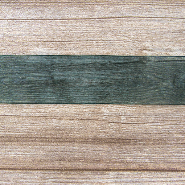 Лента органза SAFISA мини-рулон, 39 мм, 2 м, цвет 43, зеленый темный. Арт P00520-39мм-43/1         