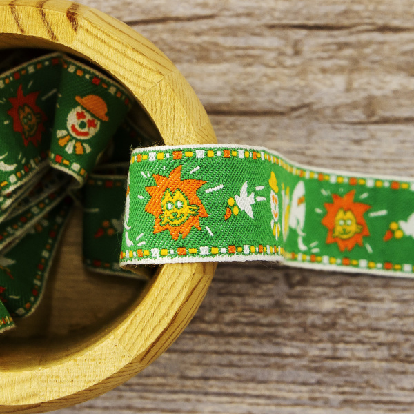 Лента жаккард SAFISA, 20 мм, 15 м, цвет 03. Арт 9108-20мм-03             