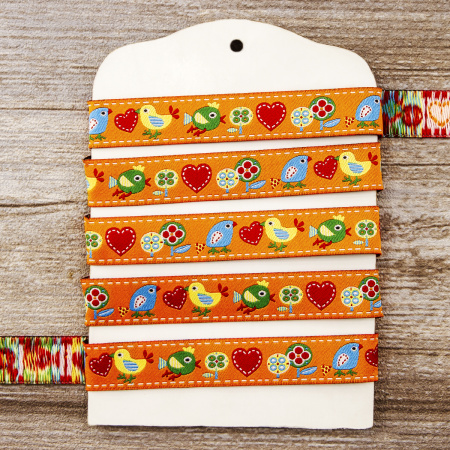 Лента жаккард SAFISA, 15 мм, 15 м, цвет 03. Арт 9184-15мм-03