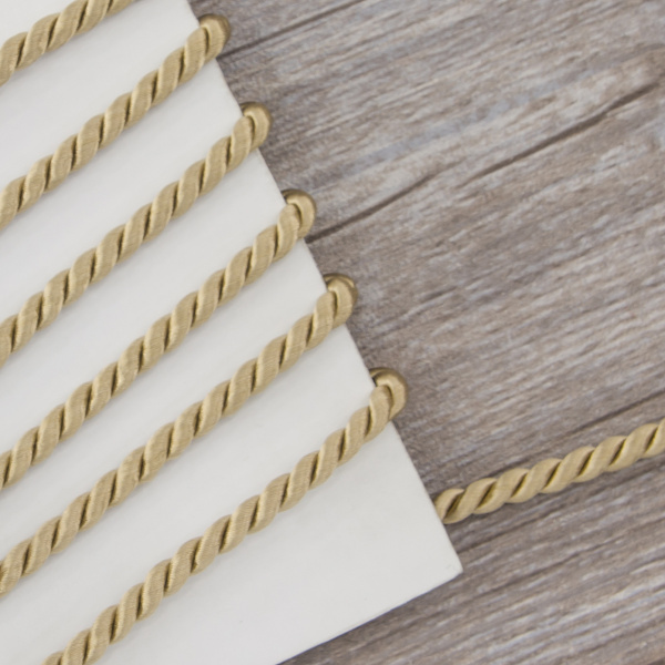 Шнур витой PEGA, бежевый, 5 мм. Арт 845214450A1903      