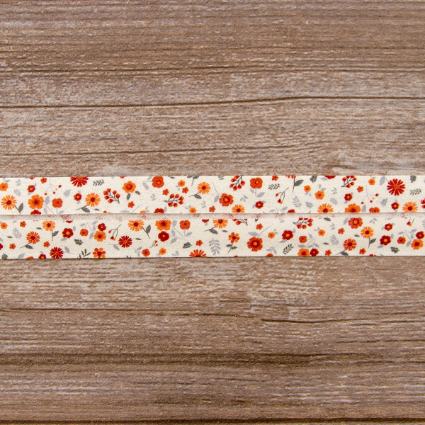 Косая бейка с рисунком SAFISA, арт.6626, 30 мм, 20 м, цвет 03. Арт 6626-30мм-03