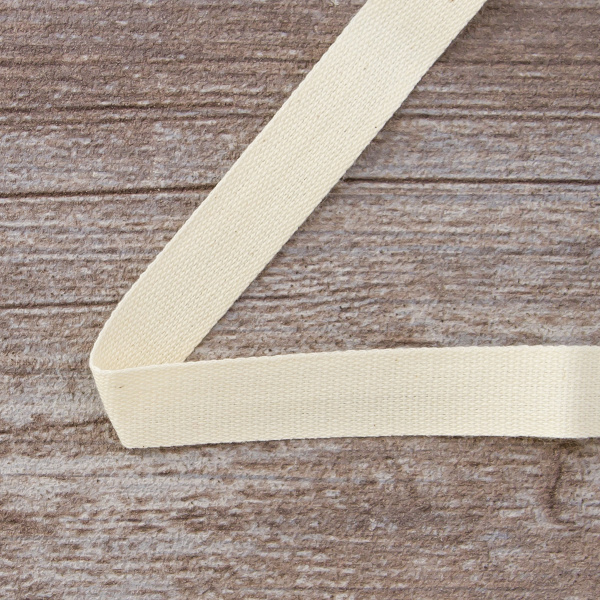 Тесьма киперная хлопковая на блистере SAFISA, 14 мм, 2,5 м , цвет 56, кремовый. Арт P00260C-14мм-56         