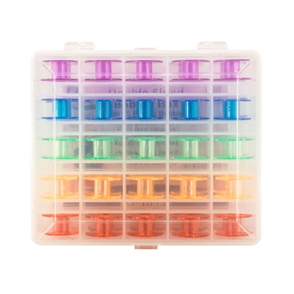 Коробка с наполнением шпулями для швейных машин марки Janome/New Home, 50 шт. Арт 154.F