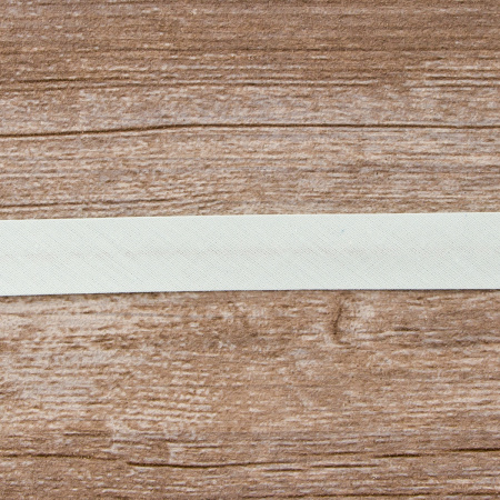 Косая бейка хлопок/полиэстер 20 мм, 25 м, цвет 51, бледно-голубой. Арт 6120-20мм-51            