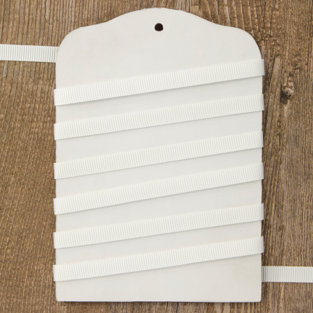 Лента репсовая PEGA, цвет белый, 7 мм. Арт 811798807G1101