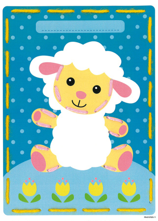 Набор для вышивания "Овечка и Коровка" на перфорированной бумаге. Арт PN-0157035