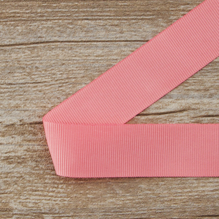 Лента репсовая SAFISA, 25 мм, 25 м, цвет 06 розово-персиковый. Арт 350-25мм-06