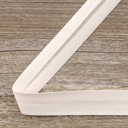 Косая бейка хлопок, 20 мм, 25 м, цвет 52, цвет дымчачая роза. Арт 6600-20мм-52