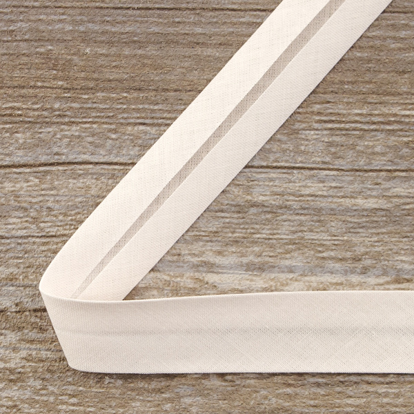 Косая бейка хлопок, 20 мм, 25 м, цвет 52, цвет дымчачая роза. Арт 6600-20мм-52