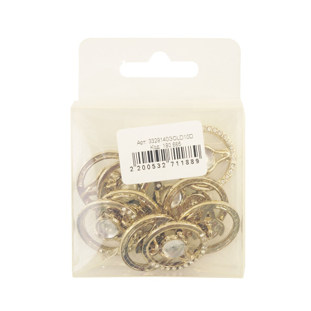 Пуговица DISBOTON, размер 40 цвет C/GOLD1 D 079. Арт 3329140GOLD10D