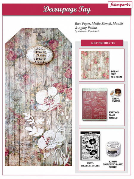 Салфетка рисовая "Цветочные феи". Арт DFT141                  