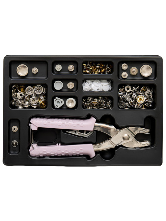 Набор инструментов для установки люверсов и кнопок "5 в 1". Арт 9442974