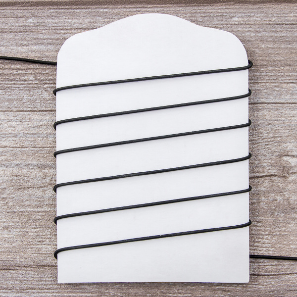 Резинка шляпная SAFISA, 2 мм, цвет 01, черный. Арт 4730-2мм-01         