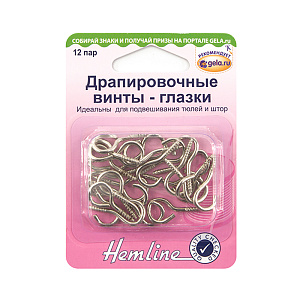Драпировочные винты-глазки, 12 пар