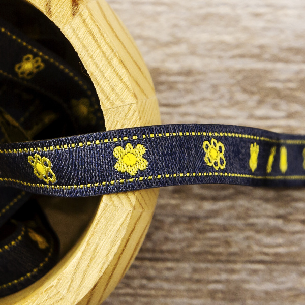 Лента жаккард SAFISA, 10 мм, 15 м, цвет 04. Арт 9085-10мм-04            