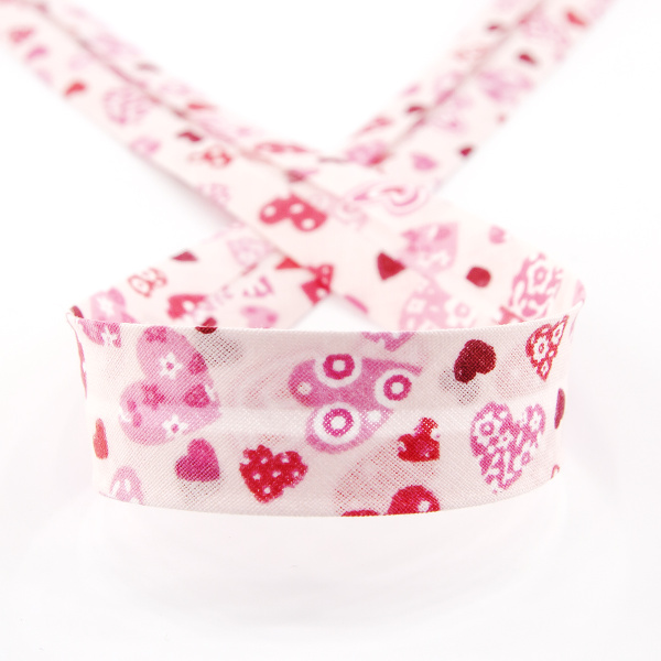 Косая бейка с рисунком SAFISA арт. 6528, 20 мм, 20 м, цвет 05. Арт 6530-20мм-05