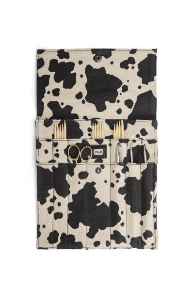 Органайзер для спиц "Canvas Oslo" Cow print. Арт QB-4720/Cow print