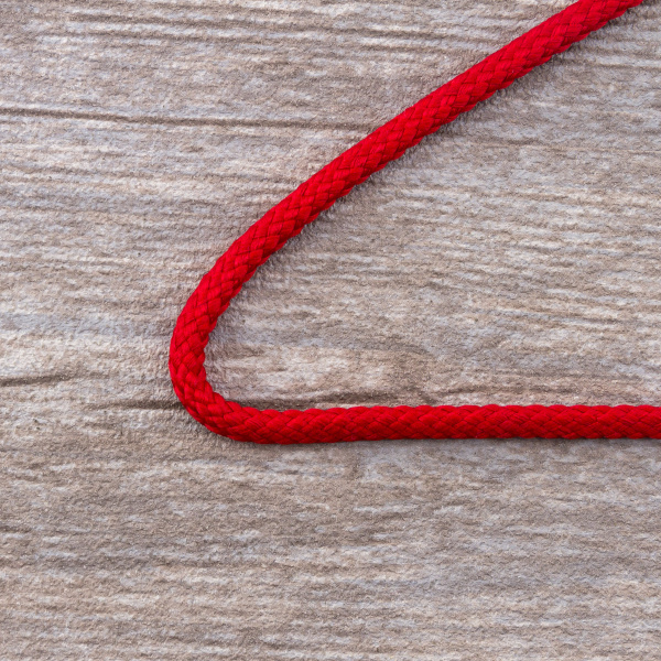 Шнур плетеный SPIRAL ( SAFISA), 4 мм, 25 м, цвет красный. Арт 25281-4-14