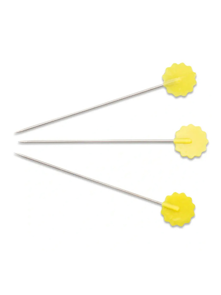 Булавки для квилтинга желтые 50 шт, 50 мм. Арт 136-0028520-060000