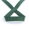 Тесьма киперная хлопковая на блистере SAFISA, 14 мм, 2,5 м , цвет 43, темно-зеленый. Арт P00260C-14мм-43         