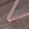 Мерсеризованное хлопковое кружево, 15 мм, цвет светло-розовый. Арт 1798/06                 