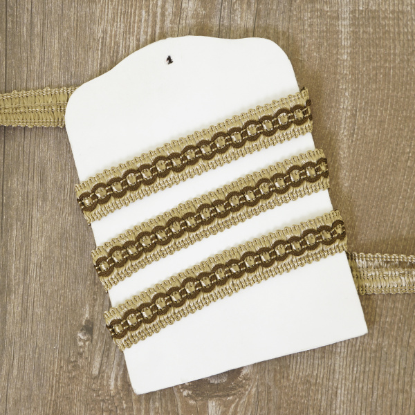 Тесьма PEGA тип интерьерная, цвет бежевый, 17 мм. Арт 844157017DA003          