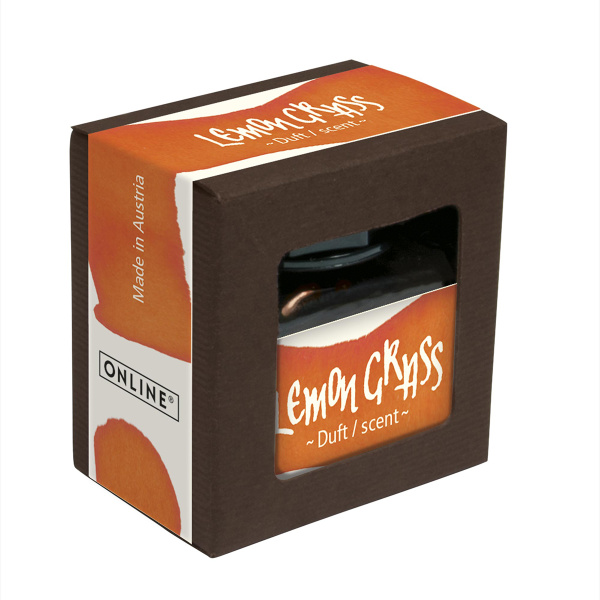 Чернила "Ink of the Senses" для перьевых ручек, 15 мл, с ароматом лемонграсса, цвет оранжевый. Арт 17067/3