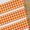 Лента с рисунком клетка SAFISA, 25 мм, 25 м, цвет 61, оранжевый. Арт 469-25мм-61             