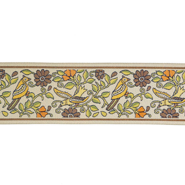 Лента из тканого жаккарда SAFISA, 50 мм, 15 м, цвет 01. Арт 9264-50мм-02