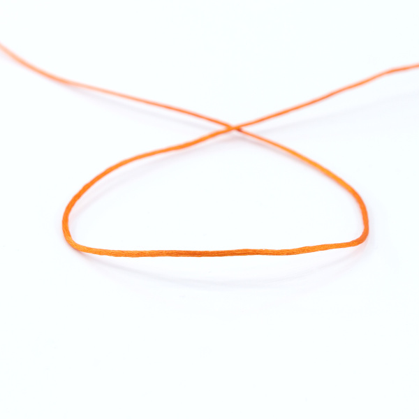 Шнур атласный SAFISA 1,5 мм, 25 м, цвет 61, алый. Арт 470-61                  