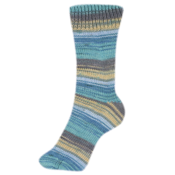 Пряжа Fortissima Socka 4-fach color, 75% шерсть, 25% полиамид, 420 м, 100 г. Арт 90028-2488