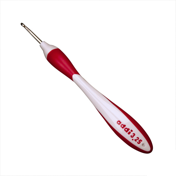 Крючок, вязальный с эргономичной пластиковой ручкой addiSwing №3,25, 16 см. Арт 140-7/3.25-16