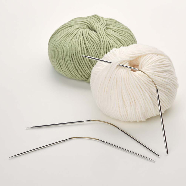 Спицы чулочные гибкие, супергладкие, addiCraSyTrio SHORT №4.5, 21 см. Арт 160-2/4.5-21