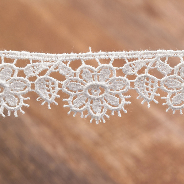 Гипюр, 23 мм, цвет белый. Арт K050/01