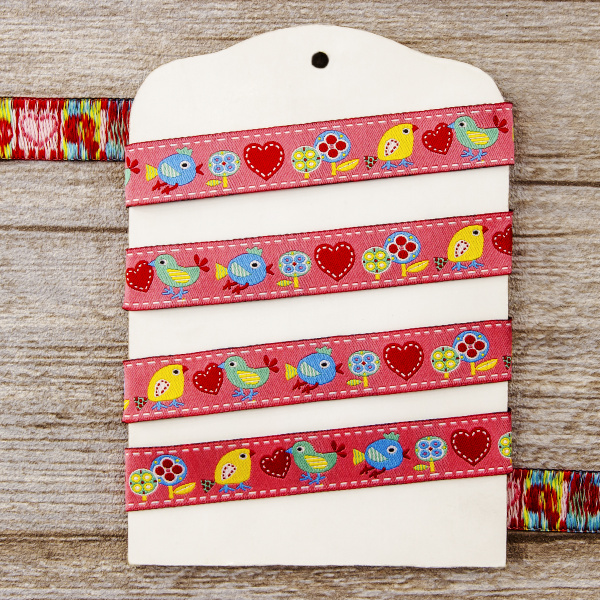 Лента жаккард SAFISA, 15 мм, 15 м, цвет 01. Арт 9184-15мм-01