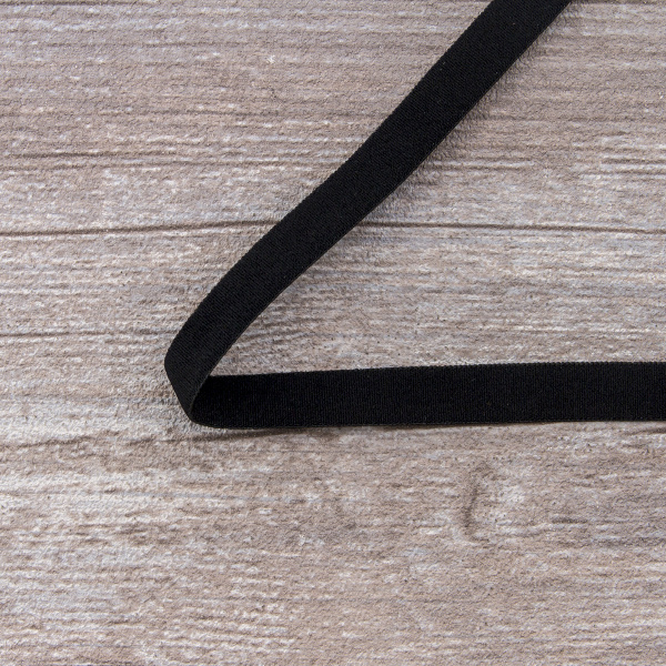 Резинка продежка, Safisa, 10 мм, цвет 01, черный. Арт 4784-10мм-01